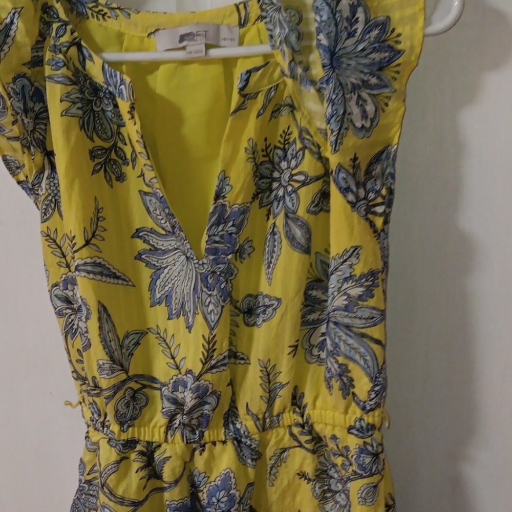 Yellow floral dress